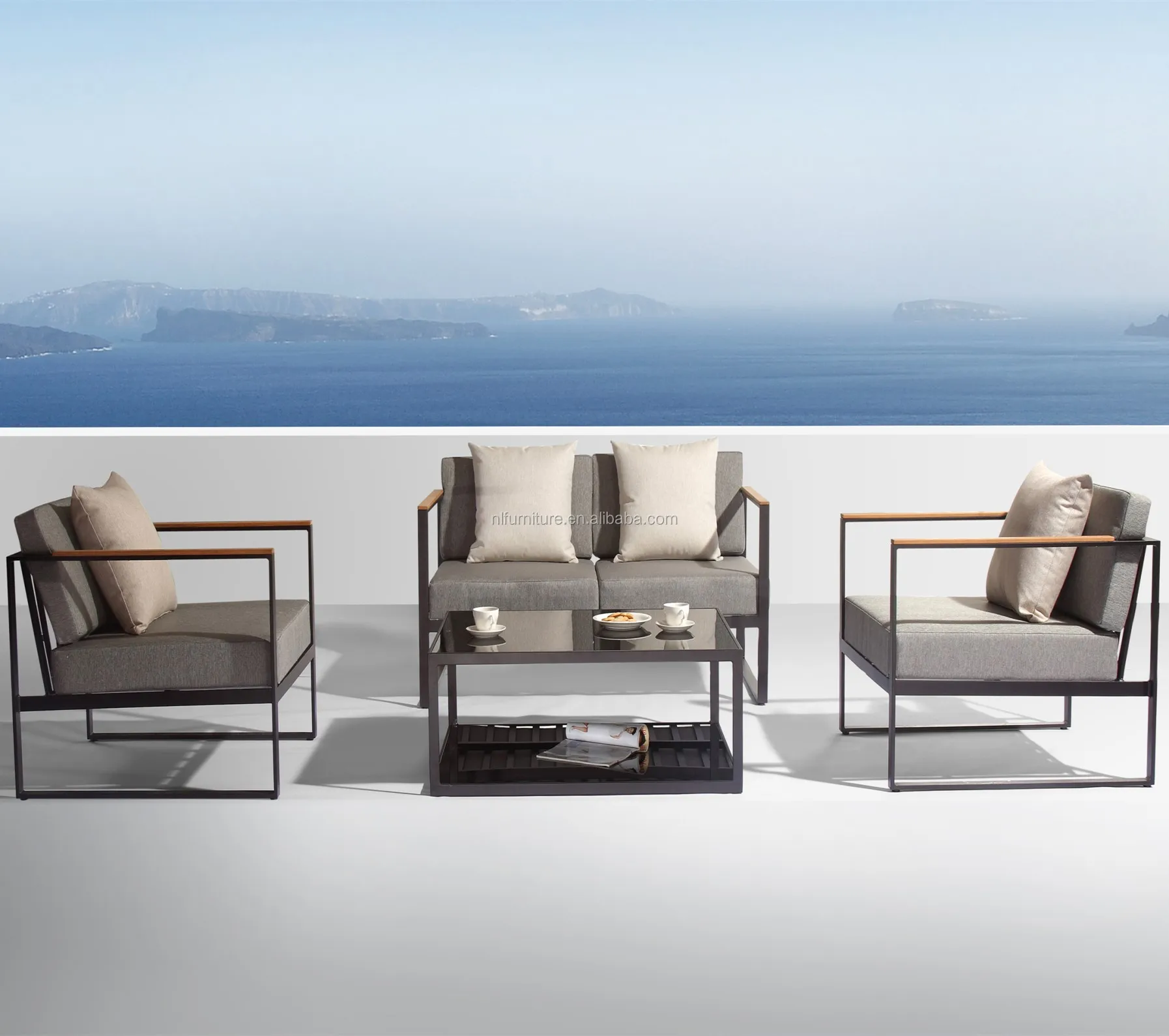 New Design Sectional Sofa Garden Metal Outdoor Furniture Sofa Buy