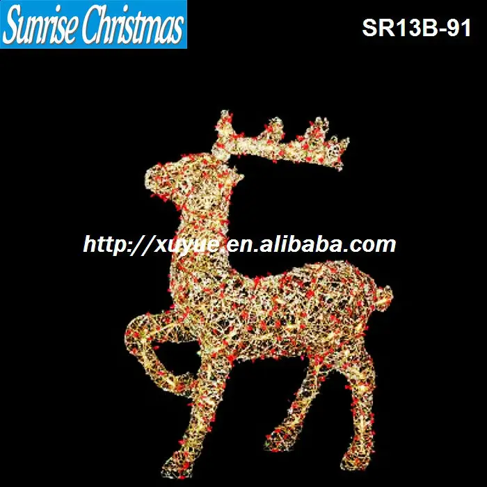 Outdoor Reindeer With Lights/new Christmas Items/lighted Christmas Decorations - Buy Outdoor