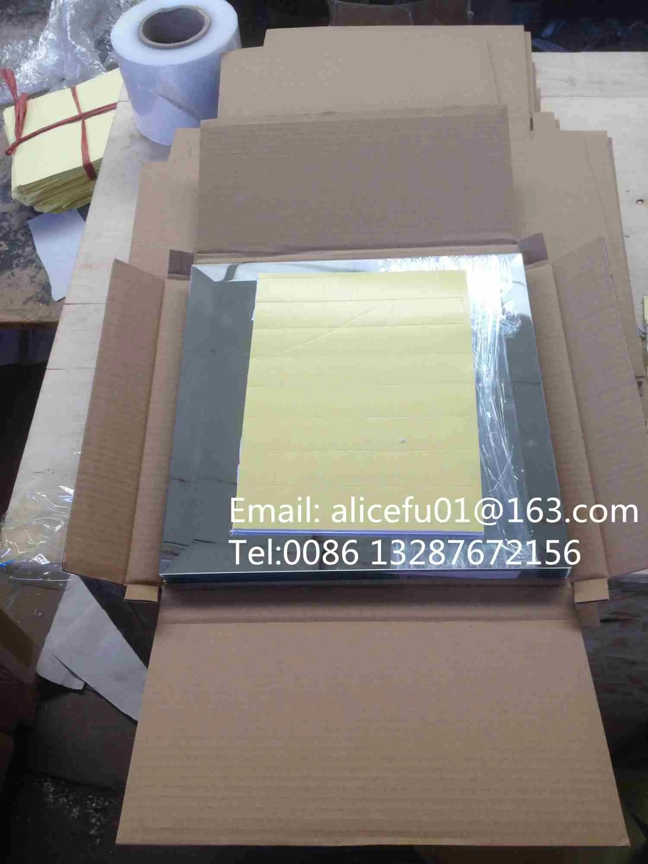 Wholesale Bathroom Wall Decorative Usage Adhesive Beveled Edge Mirror