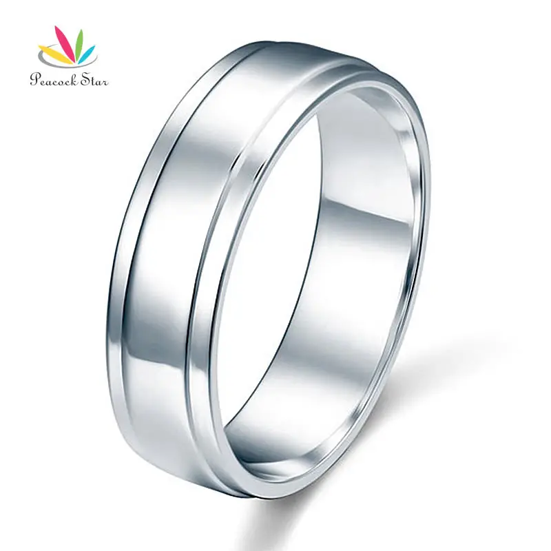 New Wedding Rings Solid Rhodium Wedding Ring Sets