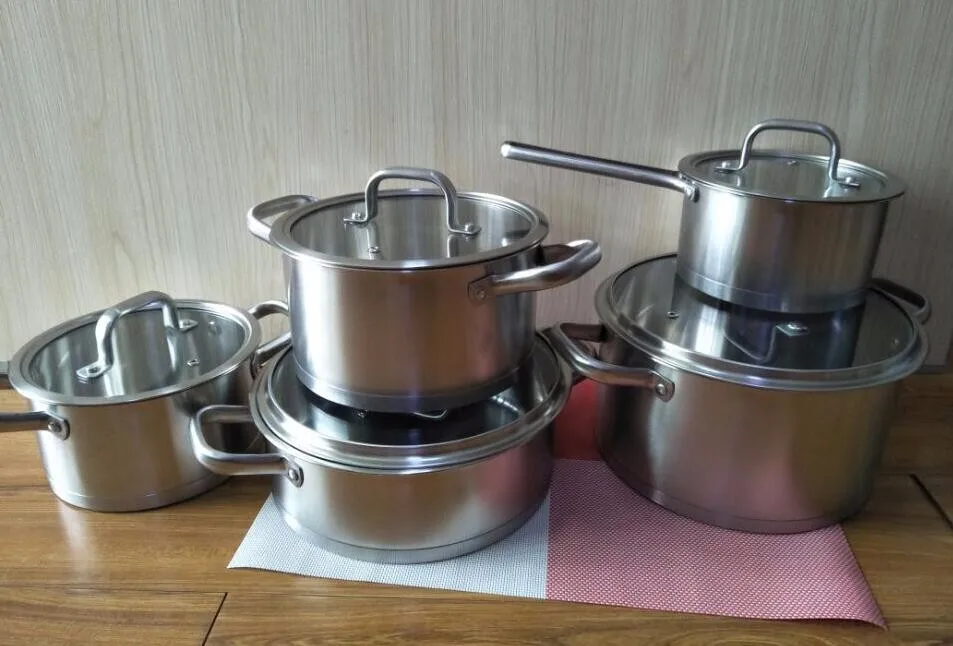 9pcs 18/10 304 Stainless Steel Induction German Cookware Set Buy 9pcs