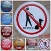 No Picking Kitchen Rule No Pets Beach Bar Quite Zone Vintage Embossed Metal Tin Sign Nostalgic Art Poster Retro Plaque\Plate