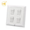 House plastic electrical four gang two way switch