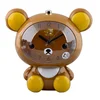 2018 Amazon Hot Sale Cartoon Animal Shape Promotional cheap plush animal alarm clock plastic Table Clock