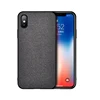Special Design Fabric Canvas Leather Back Cover Phone Case For iPhone XS Max
