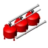 50 m3 hour Automatic bypass quartz sand filter