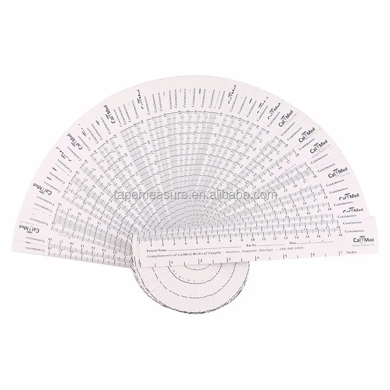 customized medical for patient printable paper wound measuring ruler