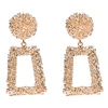 Big Vintage Earrings for Women Gold Color Geometric Statement Earring 2018 Metal Earing Hanging Fashion Jewelry