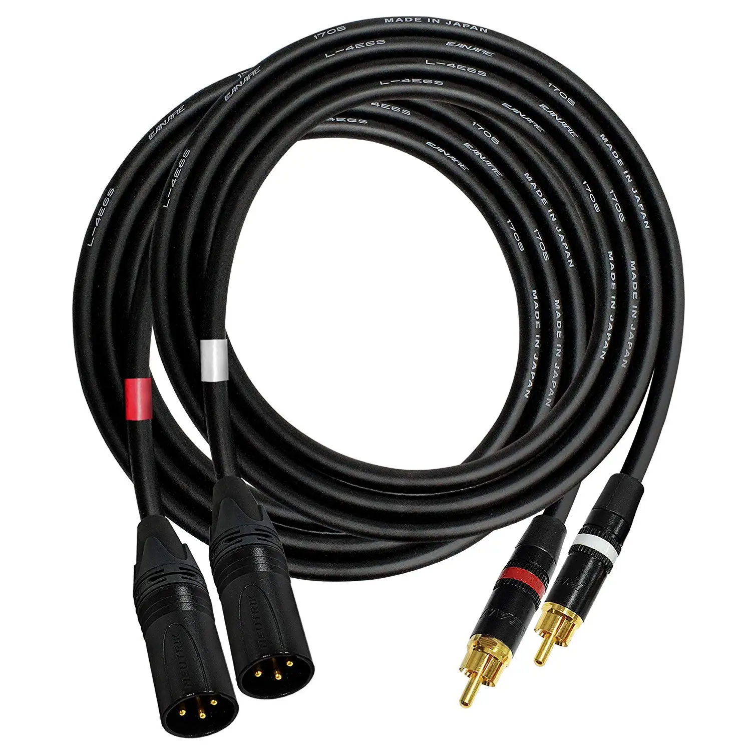 100 Audioblast HQ1 2 Cables, Each 8 Foot Long 8 Foot RCA Cable Pair