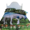 wholesale 100% microfiber unicorn 3D digital printing bedding sets