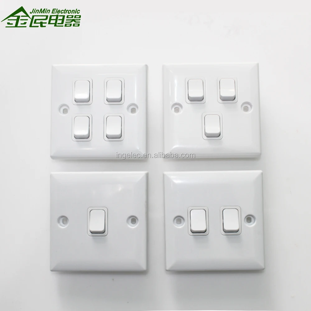 Modern Electric European Wall Switch 1 Gang 1 Way Switch Light Switch
