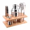 High Quality Stainless Steel Cocktail Shaker Mixer Drink Bartender Martini Tools Bar Set