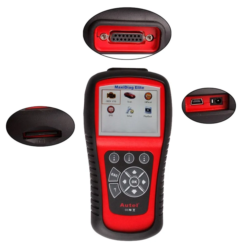 Smart Car Scanner Test Machine Autel Maxidiag Elite Md802 4 Systems
