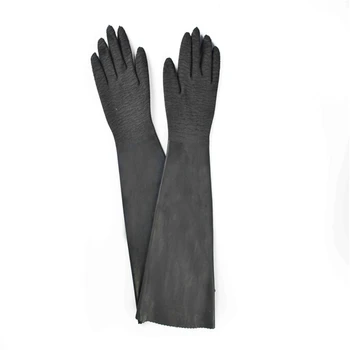 grey rubber gloves