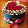Luxury romantic rose flower box/heart shape box for custom design