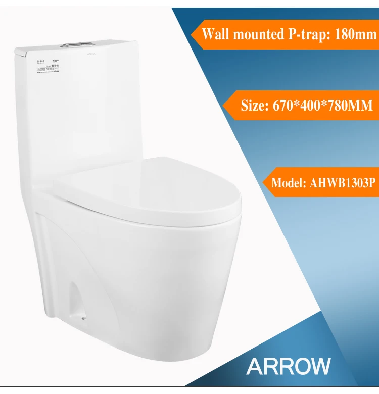 ARROW brand Sanitary ware supplier bathroom water closet wash down one piece western style price public incinerating toilet