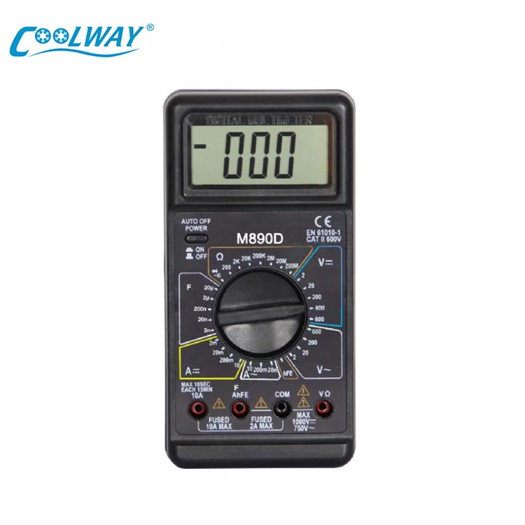 Classical Mini High Quality Dc Digital Multimeter 750/1000V AC/DC LCD Digital Multimeter Voltmeter Ammeter Ohm Tester