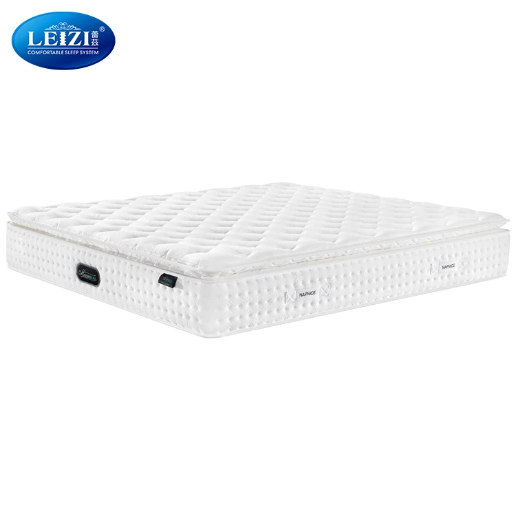 Euro Pillow Top Zone Tencel Fabric Cool Memory Foam Spring