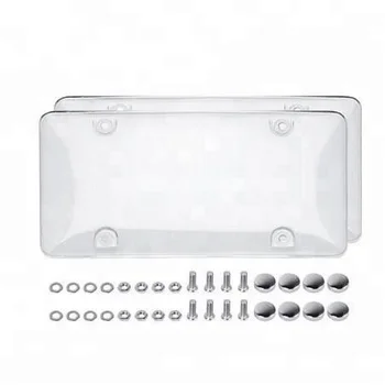 Wholesale 2set Clear Bubble License Plate Shiled Covers 92615