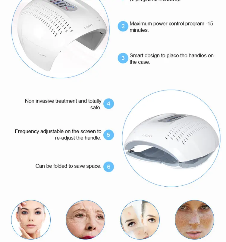 PSKY Facial Skin Care LED Mask , Cheap Face PDT LED Light Therapy Machine