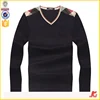 Custom Crew Neck Muscle Fit Cotton t shirts For Men Trendy Wholesale Plain Long Sleeve V-neck T shirt Basic