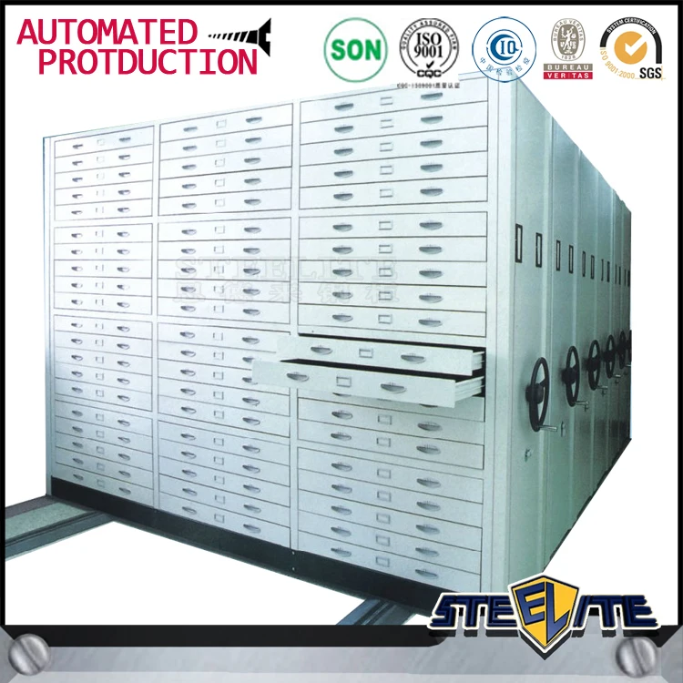 Steelite Mobile Sliding Mass Compact Shelving / File Storage Mobile