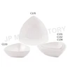 Dishwasher Safe White Melamine Triangle Deep Cater Plate