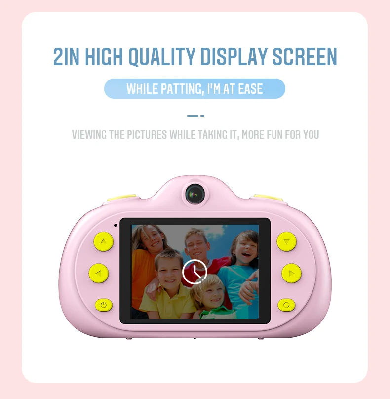 Children gift 2 inch HD display 1080P digital kids video camera