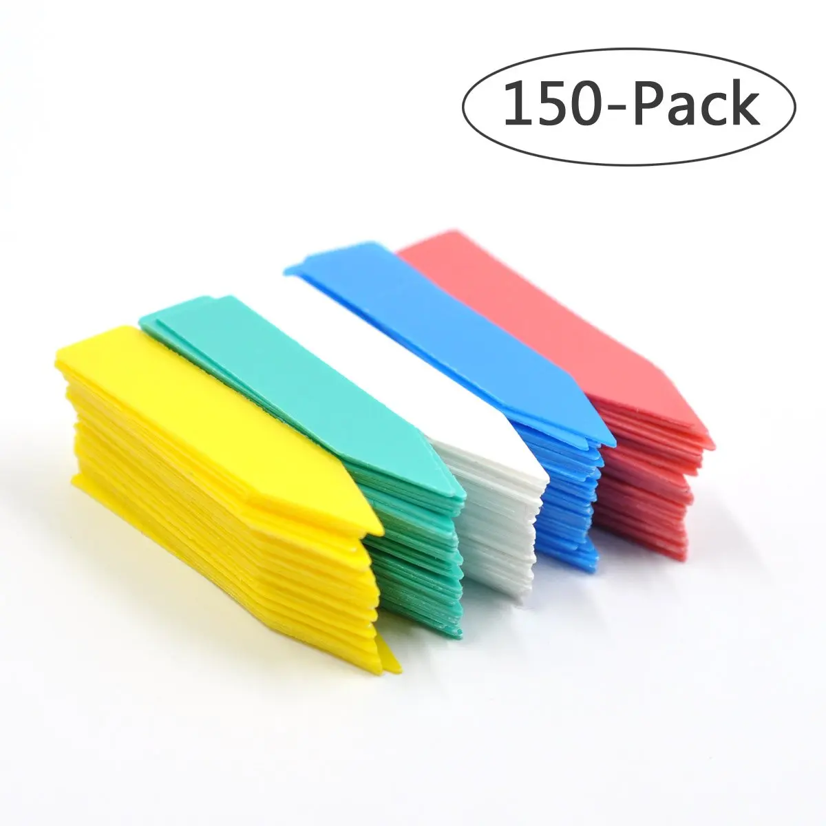 300 Pcs 5 Colors 2X10CM Plastic Waterproof/ Nursery Garden Stake Tags Plant Seed Garden Labels Pot Marker