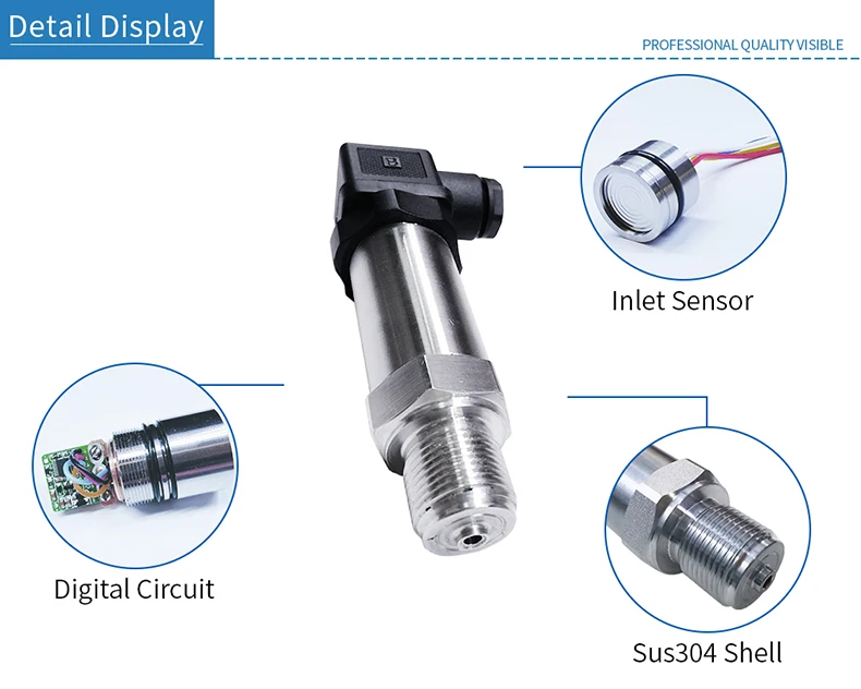 Industry Diffused Silicon Analog Output Air Hydraulic Oil Pressure