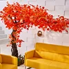 Factory High Quality Indoor Or Outdoor Decoration Red Leaf Maple Tree Fake Artificial Autumn Maple Tree