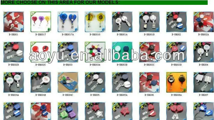 pass badge reel badge reel Material ABS/pvc 