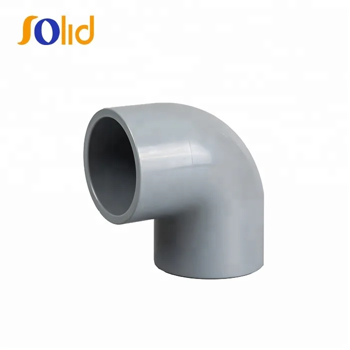 PN16 Industry Type Plastic PVC UPVC Pipe Fittings 90 Degree Elbow