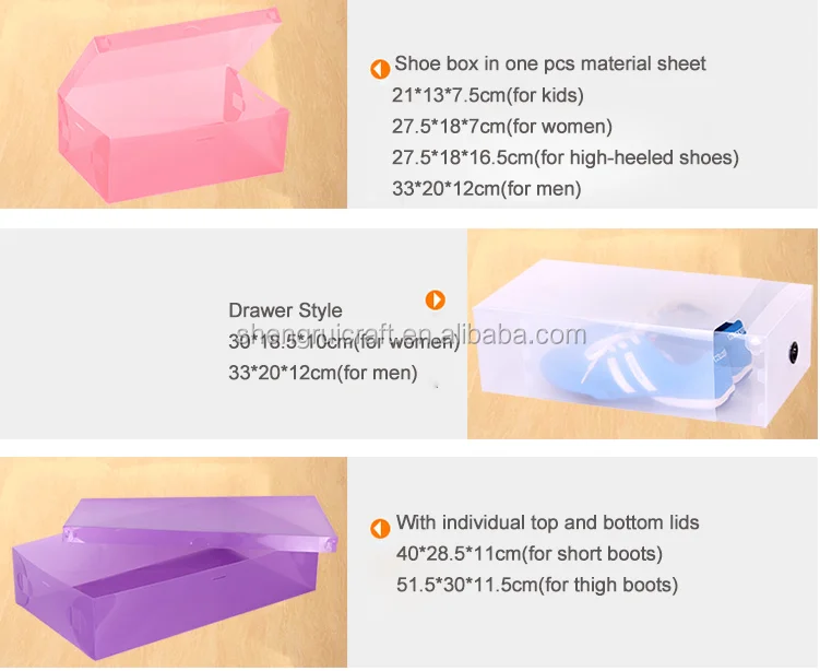 shoe plastic packaging box