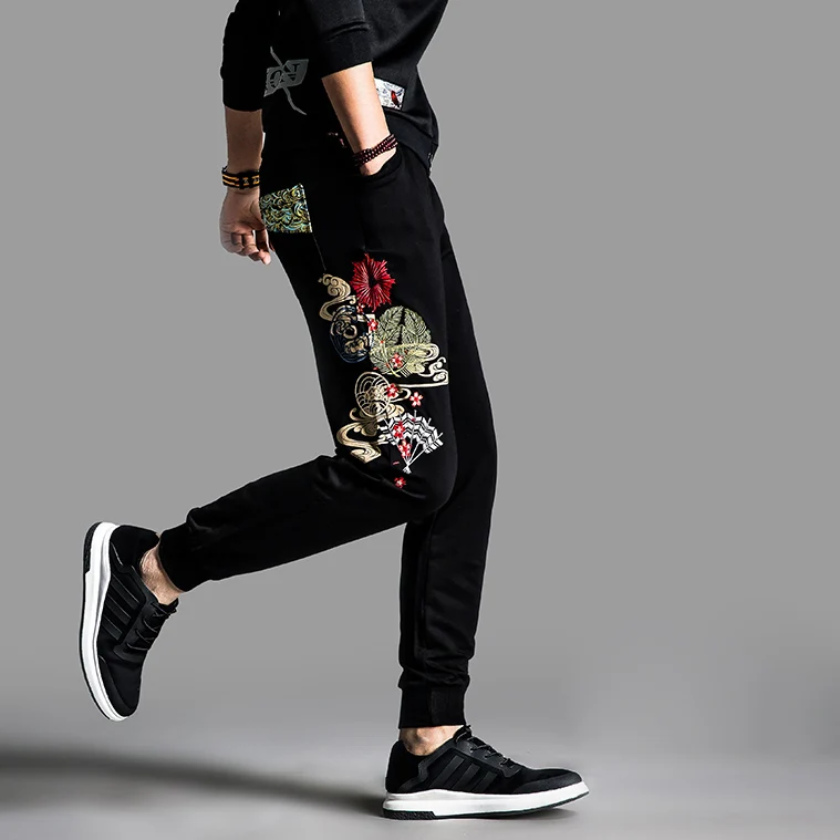 2017 Streetwear Manufactures Men Jogger Sweatpants With Embroidery ...