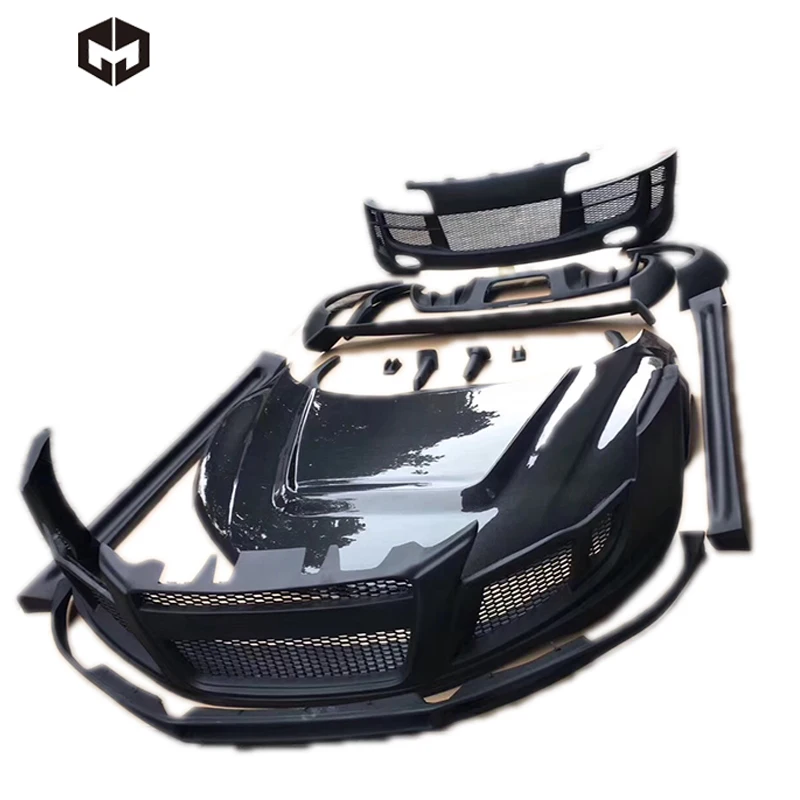 Carbon Fiber Bonnet Hood Fiberglass Bumpers Spoilers Wheel Arch Side ...