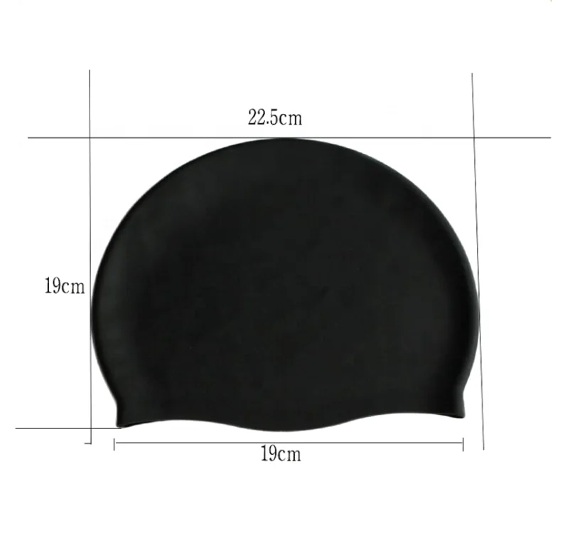 Custom logo silicone swim cap for adult/kids