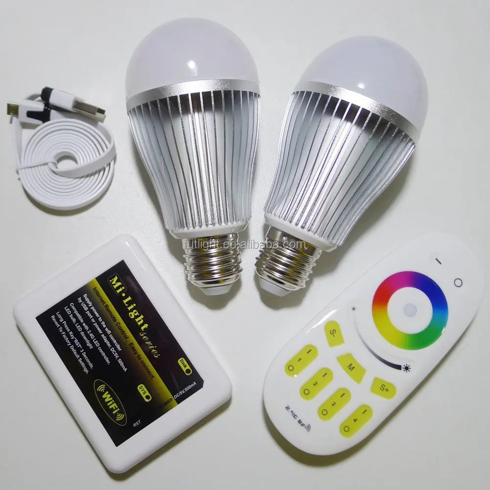 9W smart led home lighting bulb, wireless rgb color change 9W e27 led bulb light, wifi led bulb 9w e27 dimming light