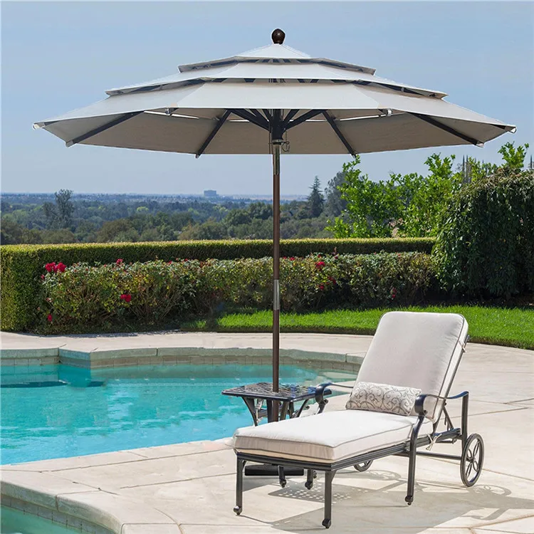 3 Layers Good Quality Wooden Patio Umbrella For Swimming Pool Buy Patio Umbrella Wooden Umbrella Umbrella Product On Alibaba Com