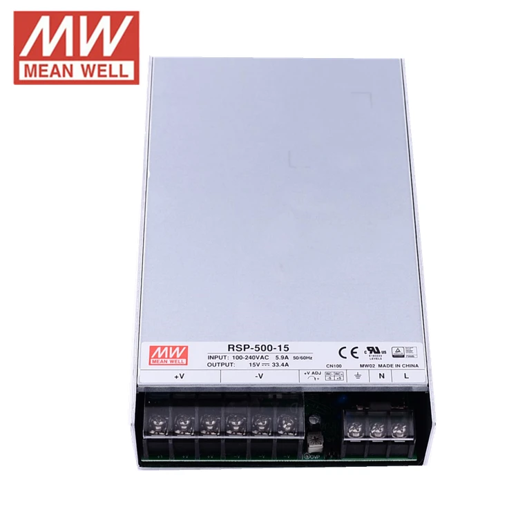 Mean Well Industrial Smps Rsp50015 500w External Power Supply 15 Volt