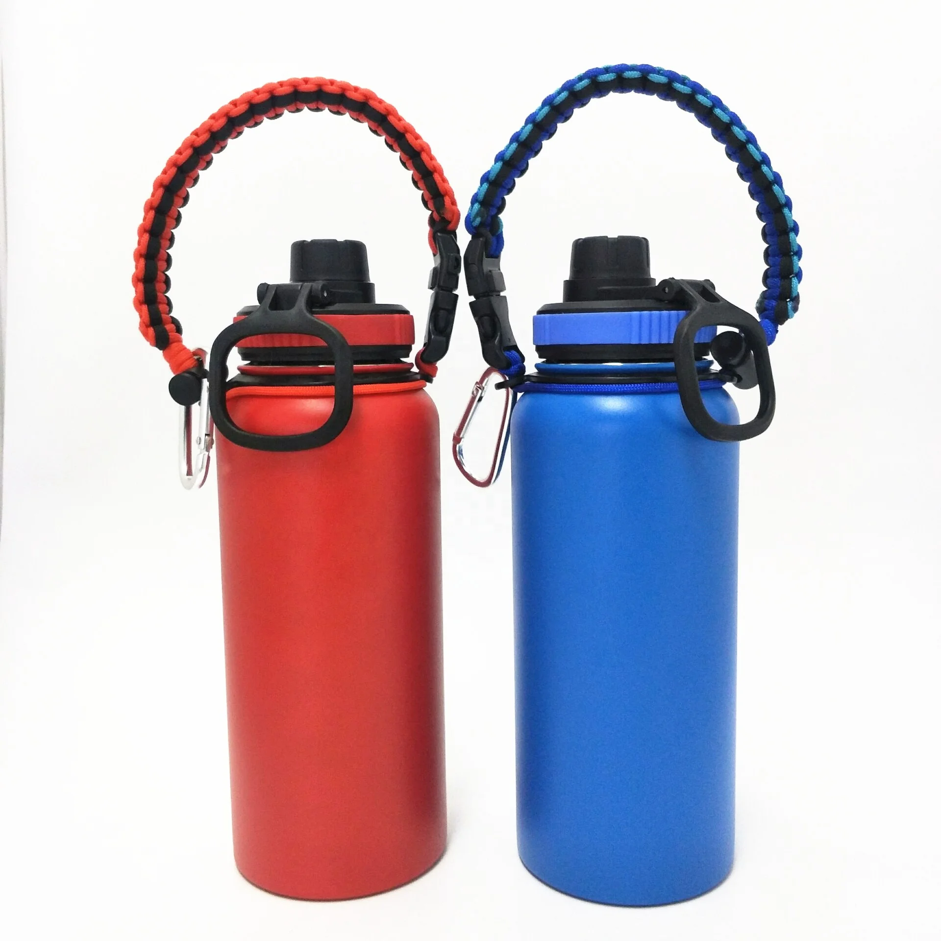 32oz 40oz Stainless Steel Flask Vacuum Insulated Wide Mouth Thermos Hydroflask Rubber Boot Flask
