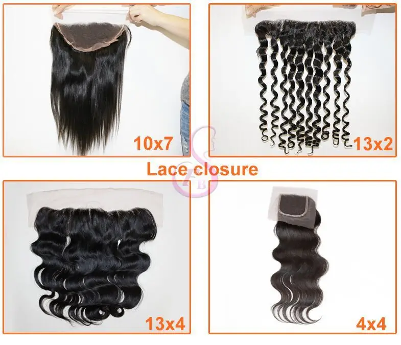 wave human brazilian hair silk base closure