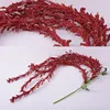 fake hanging 5 heads garnet red simulated pendant foxtail amaranth tassel decorative flower for centerpieces wedding decor