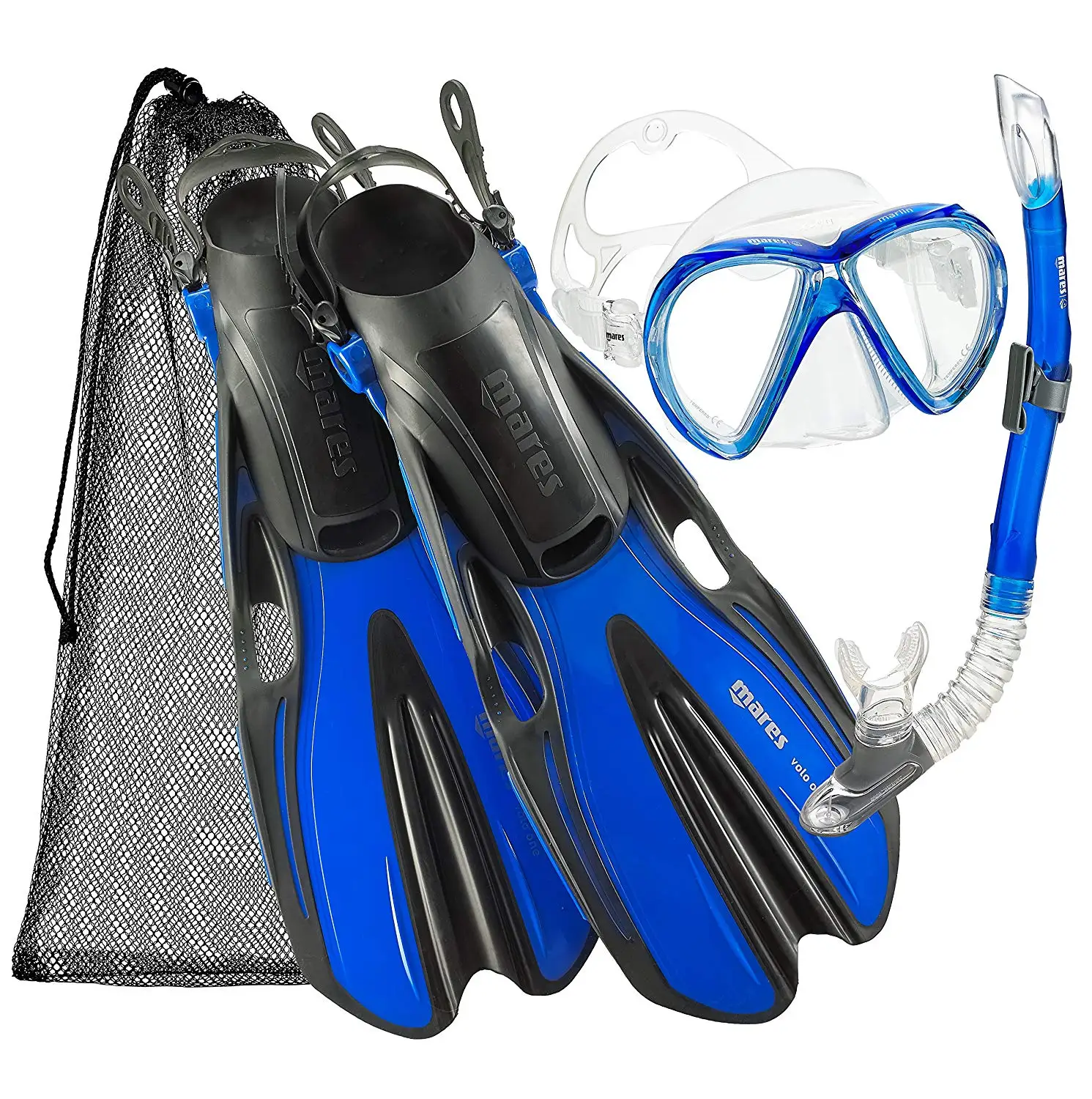 Snorkel Fins Mares XONE MAREA Pro QUALITY TRAVEL Snorkelling Set Mask Bag **