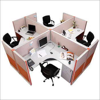 Space Saving Office Furniture Desk Modern Partition Circular