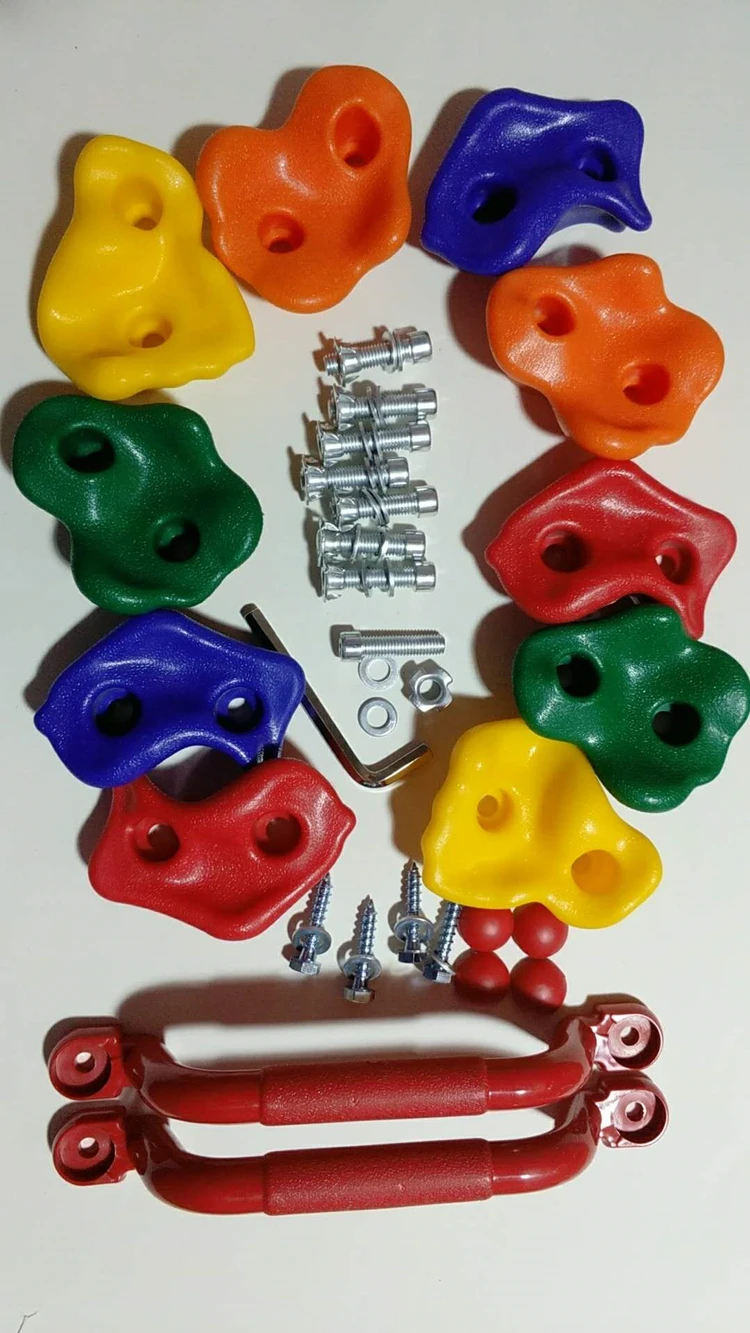 2018 Cheap Price Kids Multicolor Rock Climbing Holds,Customized Rock