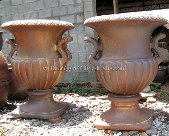 Wholesale Rustic Copper Pots New Garden Urns Planters Dark