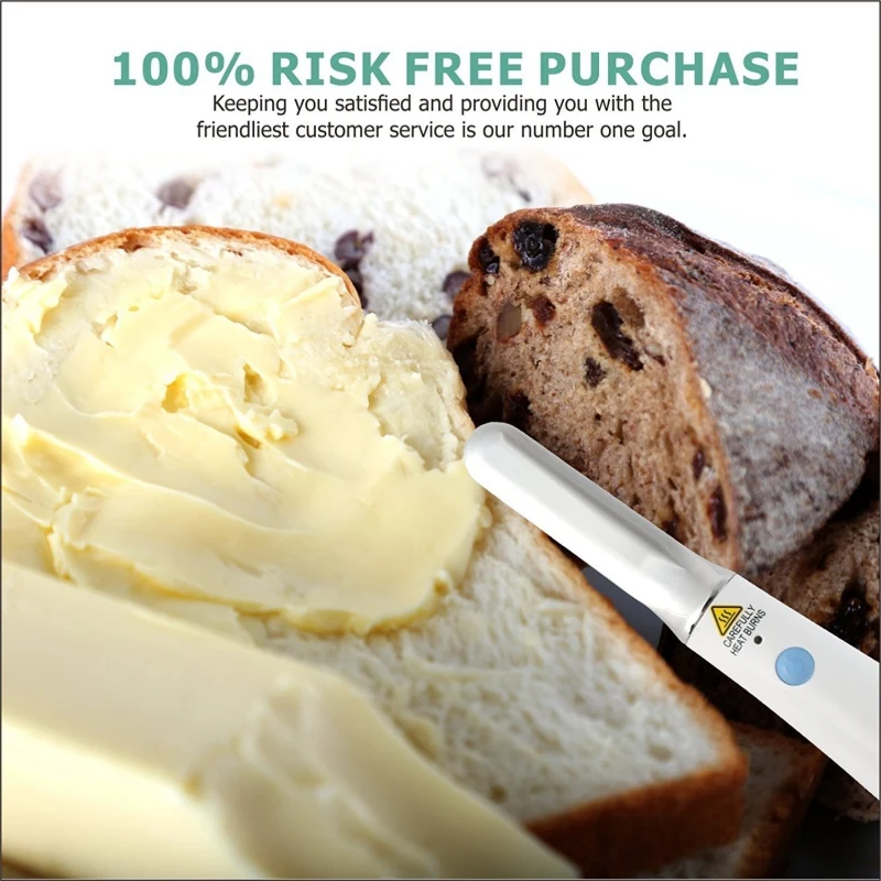 Heating Butter Knife Auto Warm For Melting Spreading Cheese Jams