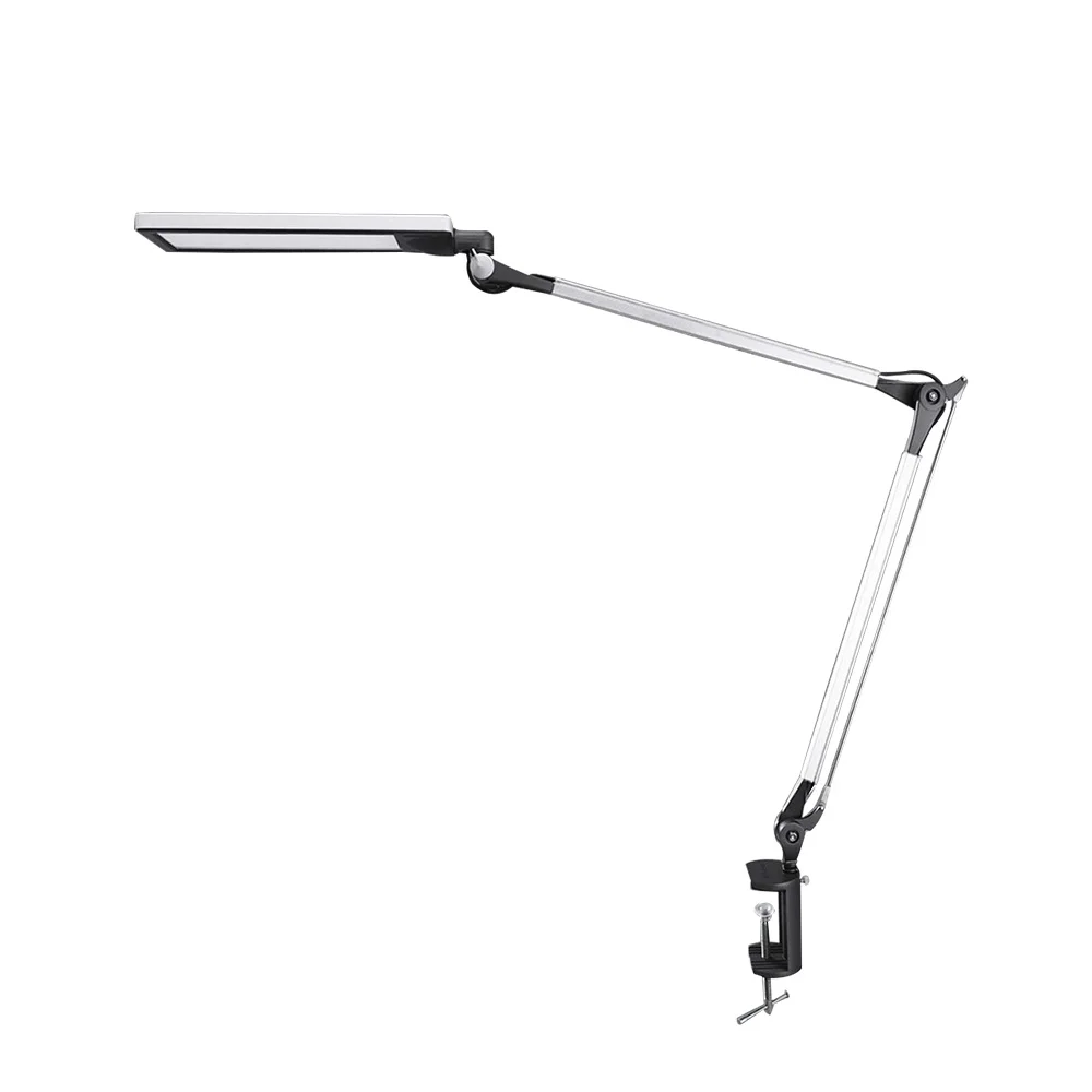 Swing Arm Desk Lamp Long Metal Architect LED Task Light with Clamp