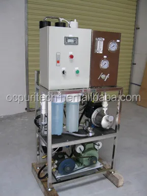 Portable mobile 1000LPD reverse osmosis Sea Water Desalinator desalination plant cost
